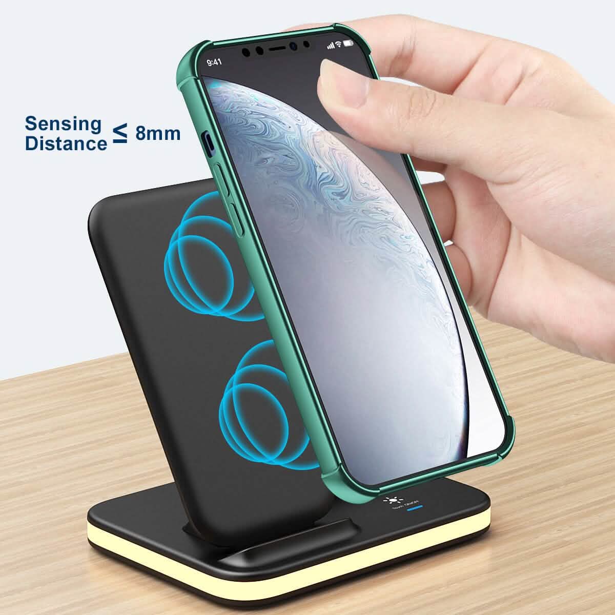 4-in-1 Wireless Charging Stand with Night Light