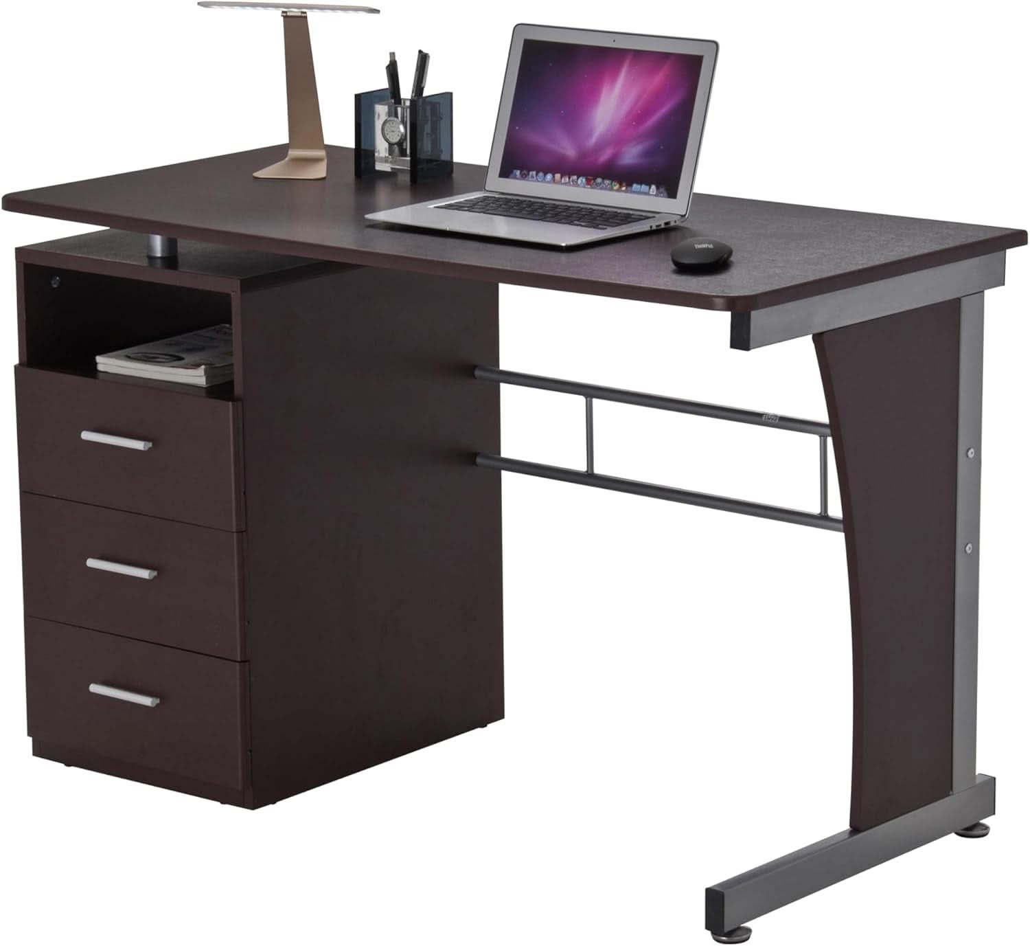 48 Inch Computer Desk with Drawers for Home Office