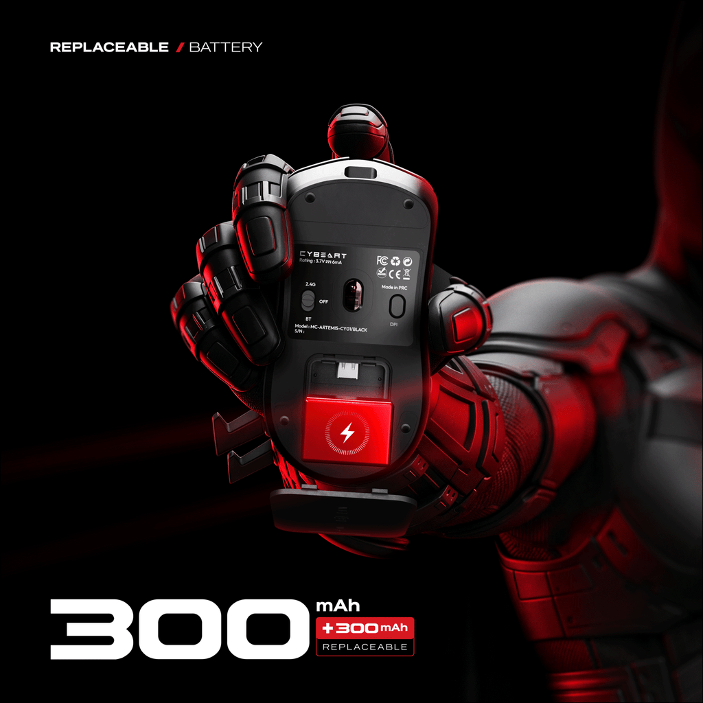 Artemis - The Batman | 1K 52g Ultra-light Hot-Swap Tri-Mode Gaming Mouse