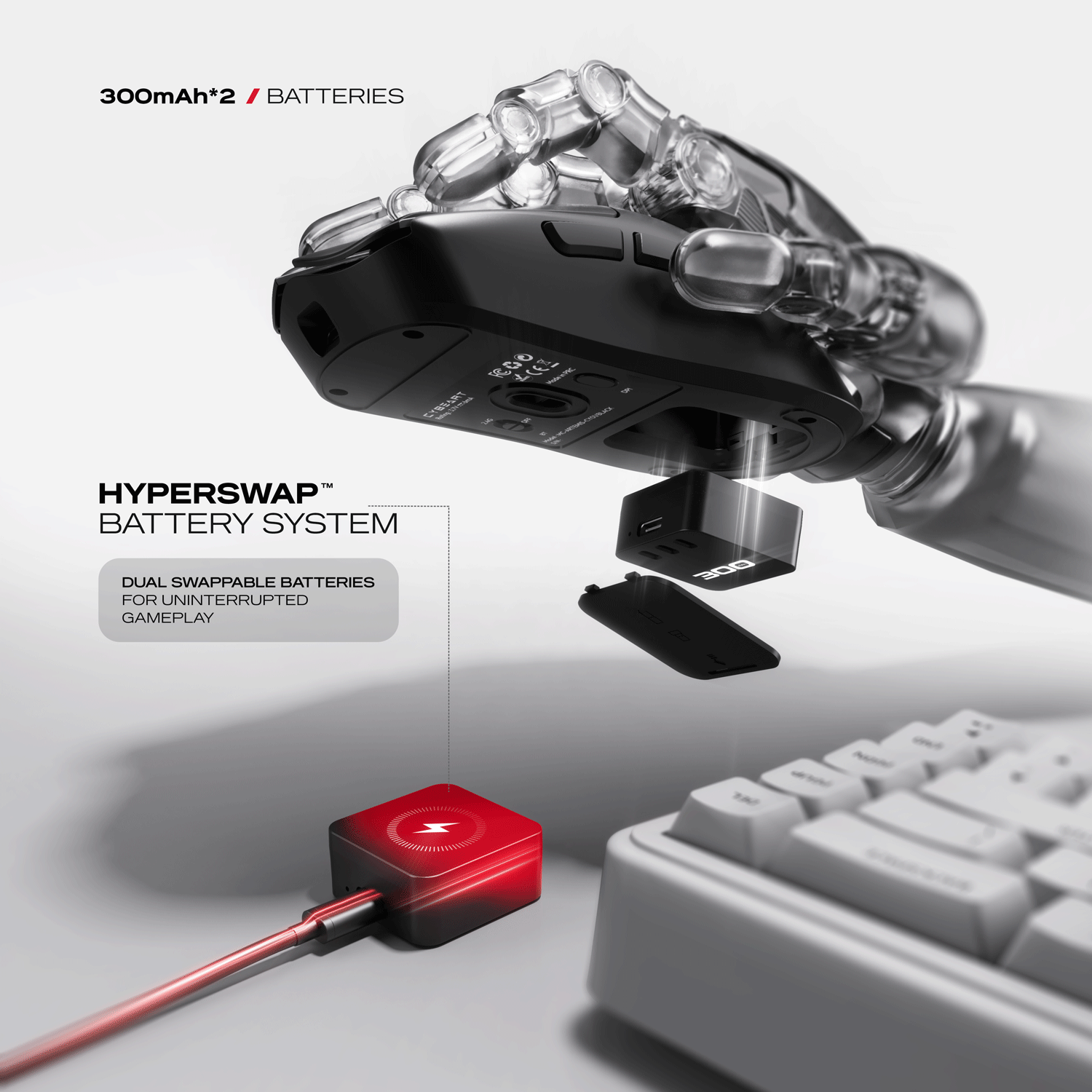 Artemis | 1K 52g Ultra-light Hot-Swap Tri-Mode Gaming Mouse